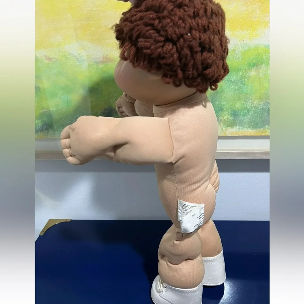 Cabbage Patch Kids CPK Doll Boy Brown Yarn Hair Eyes Xavier Roberts Vintage 80s